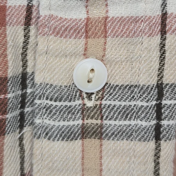 Madewell Mens Perfect Fit Harvest Moon Double Weave  Flannel Button Shirt Small - Picture 6 of 9